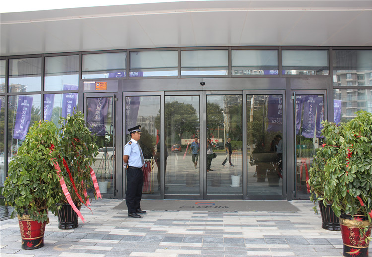 平移重疊自動門