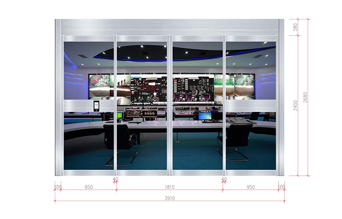 西安灃東華能熱力辦公室自動門